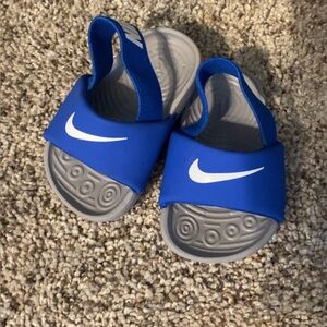 Nike Infants Blue Slide Sandals